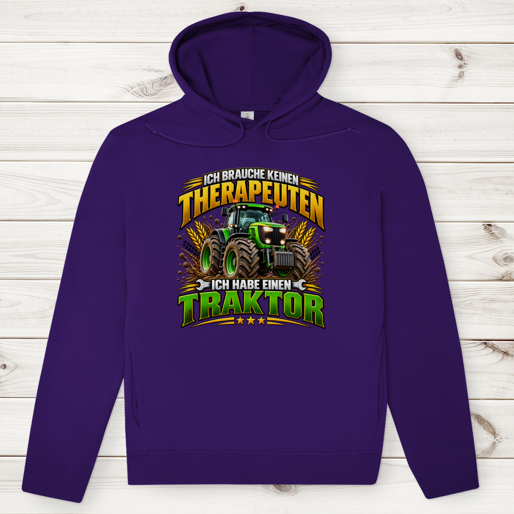 Herren Premium Bio Hoodie Ich brauche keinen Therapeuten