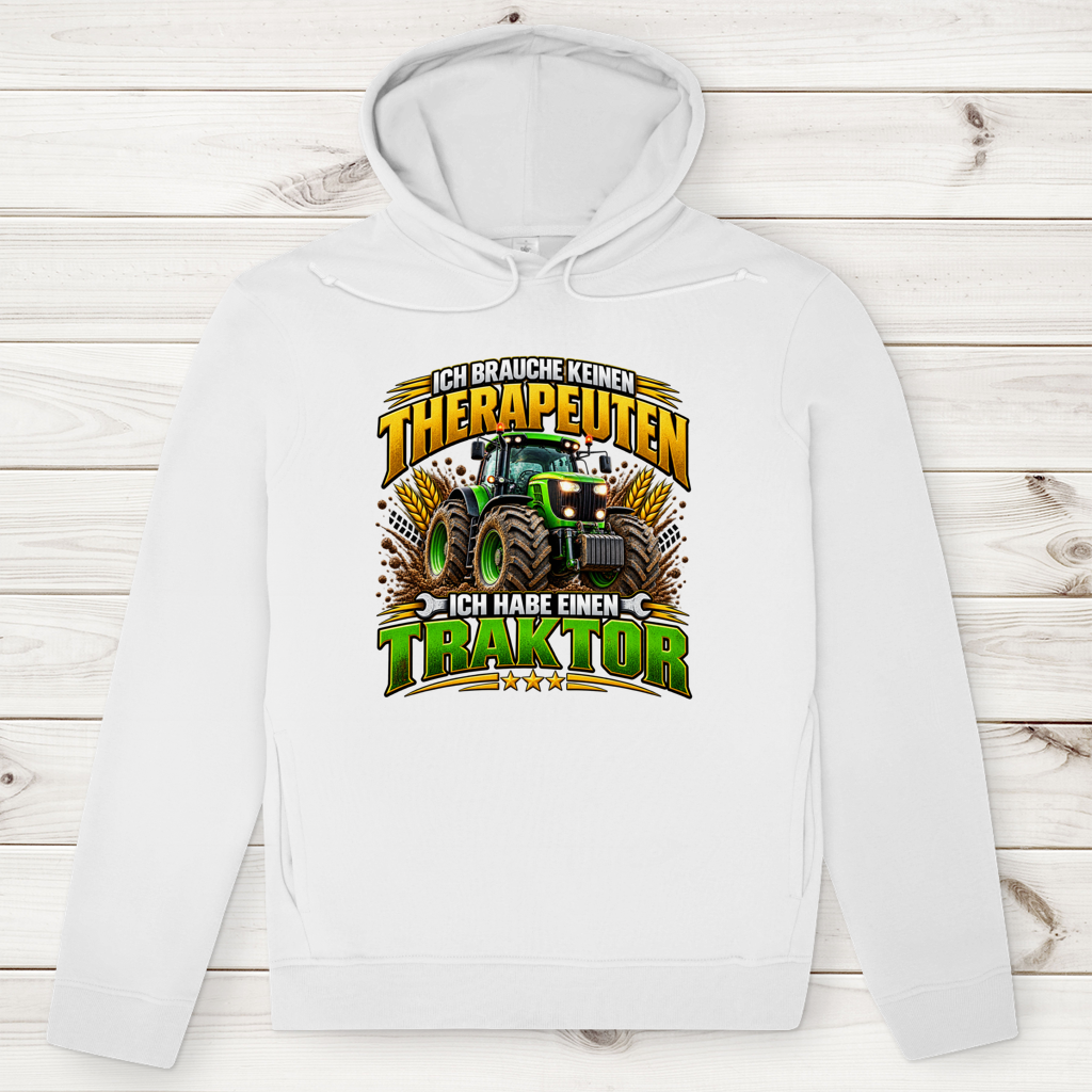 Herren Premium Bio Hoodie Ich brauche keinen Therapeuten