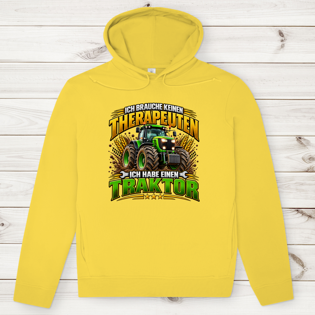 Herren Premium Bio Hoodie Ich brauche keinen Therapeuten