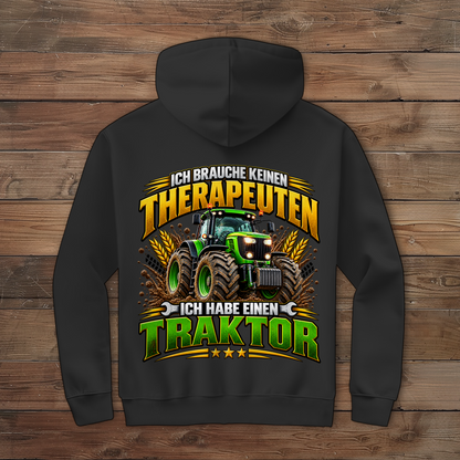 Herren Zipper Hoodie Ich brauche keinen Therapeuten