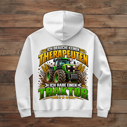 Herren Zipper Hoodie Ich brauche keinen Therapeuten
