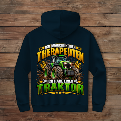 Herren Zipper Hoodie Ich brauche keinen Therapeuten