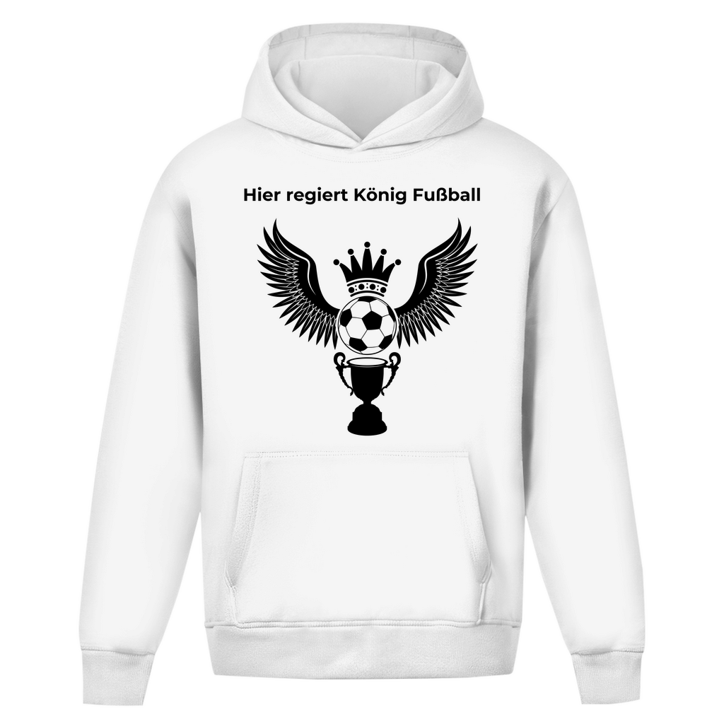 Oversize Hoodie Ohne Kordel Hier regiert König Fußball