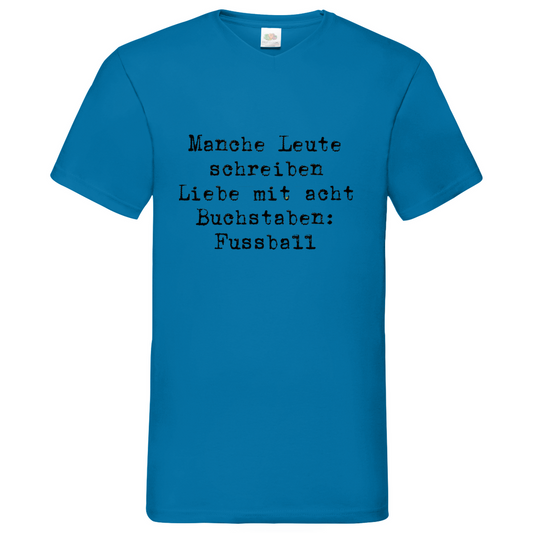 Herren Basic V-Neck T-Shirt Manche Leute
